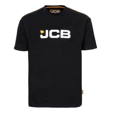 JCB fekete kereknyakú póló XXL