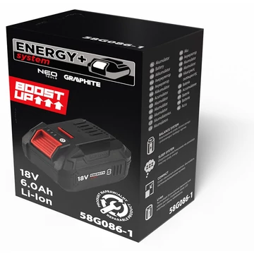 Energy+ 58G086-1 akkumulátor 6Ah, 18V