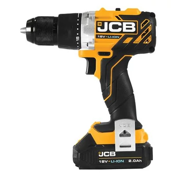JCB 18BLDD-2-E kefementes fúrókalapács 18V 65Nm 2db 2Ah akkuval, táskában