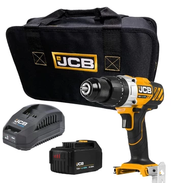 JCB 18BLCD-B kefementes fúrókalapács 18V 1db 3Ah akkuval, töltővel táskában