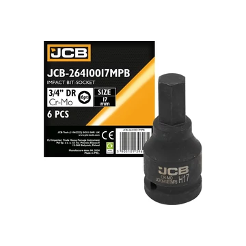 JCB 26410017MPB ütvecsavarozó bitfej 3/4" 17 mm