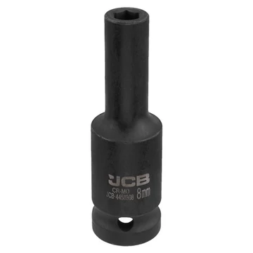 JCB 4458508 mélyített ütvecsavarozó dugókulcs 1/2" x 8 mm
