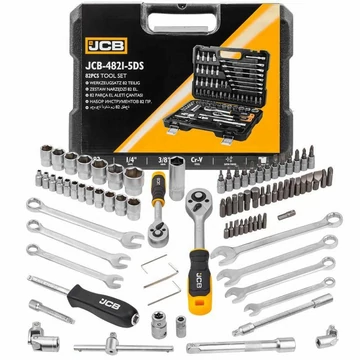 JCB 4821-5DS szerszámkészlet 82 db 1/4" 3/8"