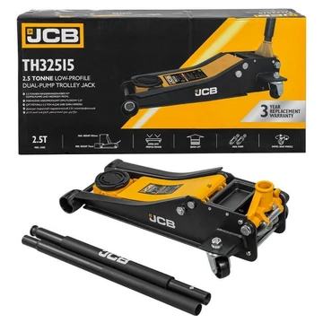 JCB TH32515 alacsony profilú dupla dugattyús hidraulikus emelő, krokodil 2,5 T