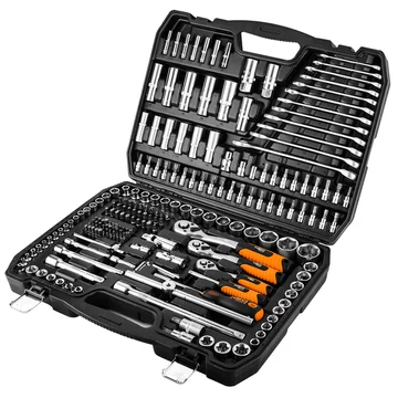 NEO Tools 10-216 Dugókulcskészlet 1/2", 3/8", 1/4", 216db