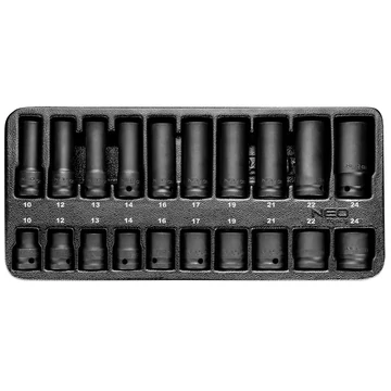 NEO Tools 84-241 gépi dugókulcskészlet műhelykocsitálcával 1/2", 20db