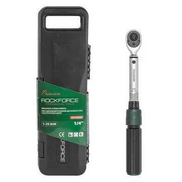 RockForce 6472285 kétirányú nyomatékkulcs 1-25 Nm 1/4"