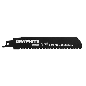 Graphite 56H036 orrfűrészlap, HM, 152x24x1.25mm, 8TPI