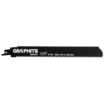 Graphite 56H037 orrfűrészlap, HM, 228x24x1.25mm, 8TPI