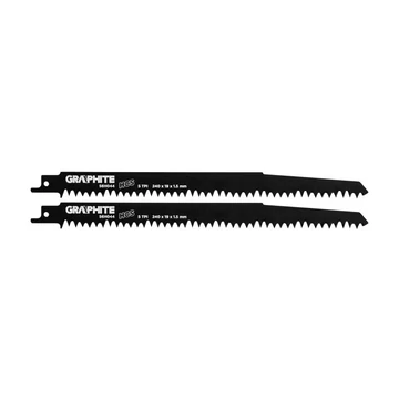 Graphite 56H044 orrfűrészlap, HCS, 240x19x1.5mm, 5TPI, 2db