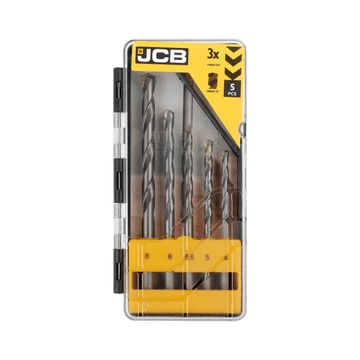JCB kőzetfúrószár készlet 4-8mm 5db