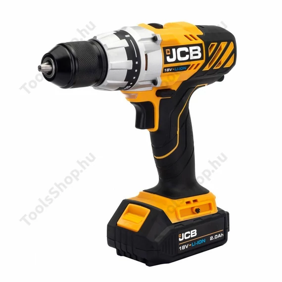 JCB 18DD-2X-E akkumulátoros fúró 18V 45Nm 2Ah + táska