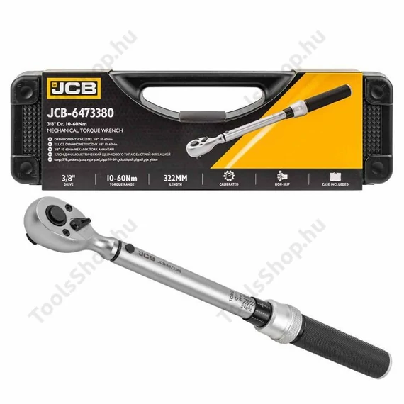 JCB 6473380  kétirányú nyomatékkulcs 10-60 Nm 3/8"