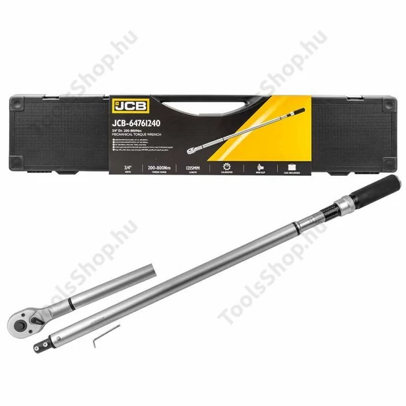 JCB 64761240 kétirányú nyomatékkulcs 200–800 Nm 3/4"