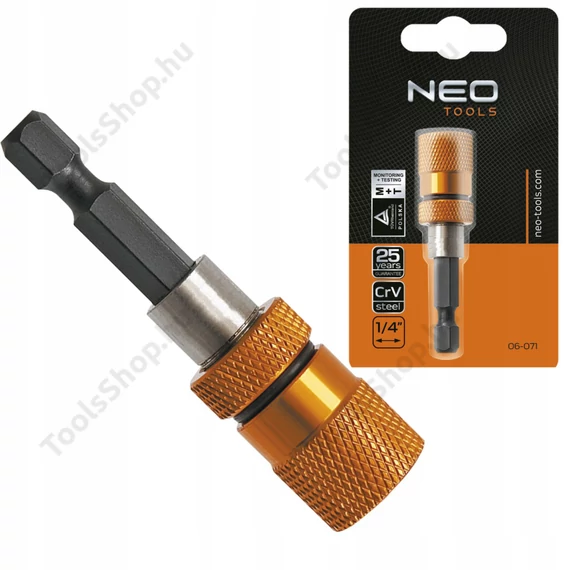 NEO Tools 06-071 mágneses behatószár csavarhúzó bitekhez 60mm