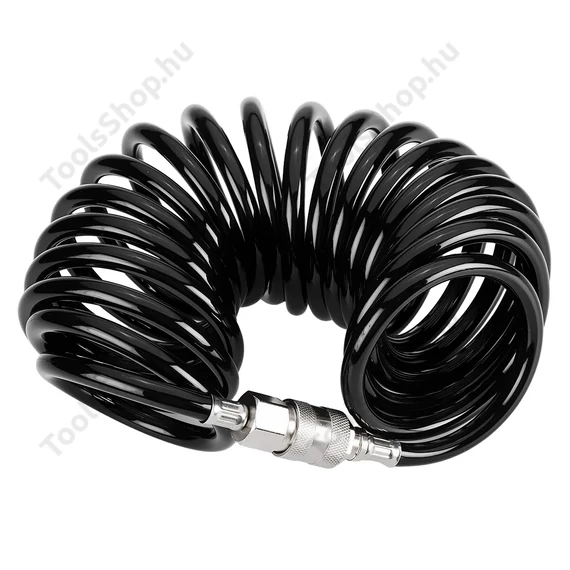 NEO Tools 12-070-1 PU pneumatikus spiráltömlő, 6,5x10mm, 5m