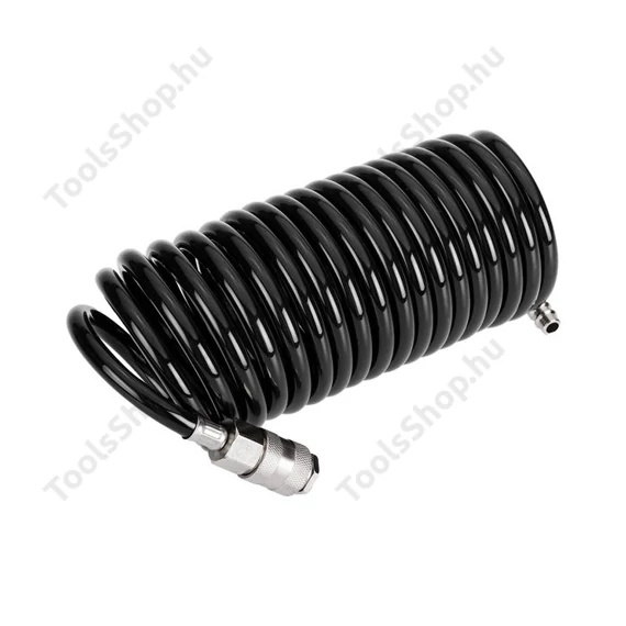 NEO Tools 12-074-1 PU pneumatikus spiráltömlő, 8x12mm, 5m