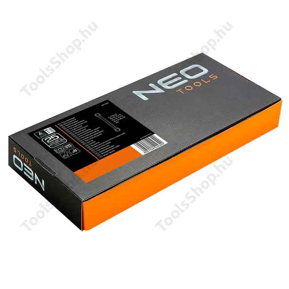 NEO Tools 84-233 hajlított csillagkulcs készlet műhelykocsitálcával, 8db, 6-22 mm