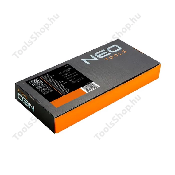 NEO Tools 84-237dugókulcs készlet műhelykocsitálcával, 19db, 1/4"