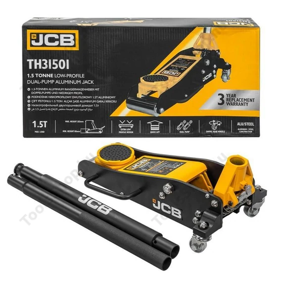 JCB TH31501 alacsony profilú, dupla dugattyús, alumínium versenyemelő 1,5T