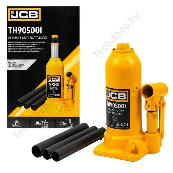 JCB TH905001 hidraulikus palackemelő 5 T (csomagolás sérült)
