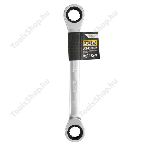 JCB racsnis gyűrűskulcs 16, 17 mm