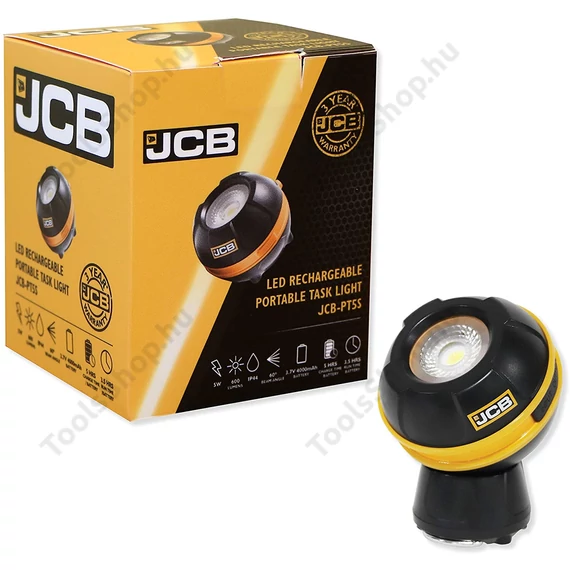 JCB Globe Led újratölthető forgatható munkalámpa 600lm