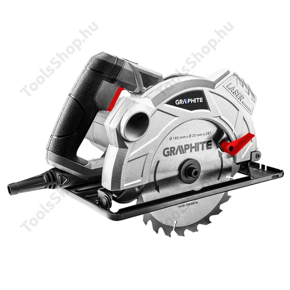Graphite 58G492 körfűrész lézerirányzékkal, 1500W, 185mm 
