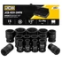Kép 1/4 - JCB 4159-5MPB ütvecsavarozó dugókulcs 1/2" 15 részes 10-32mm