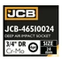 Kép 3/3 - JCB 46510024 mélyített ütvecsavarozó dugókulcs 3/4" 24 mm