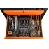 Kép 2/17 - NEO Tools 84-221-9 fém műhelykocsi, 6 fiókkal, 149 db szerszámmal