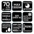 Kép 11/11 - NEO Tools 90-161 ipari máramentesítő 950W, 400m³/óra