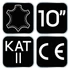 Kép 2/2 - NEO Tools 97-655-10 munkakesztyű, kecskebőr, tépőzáras, 10"